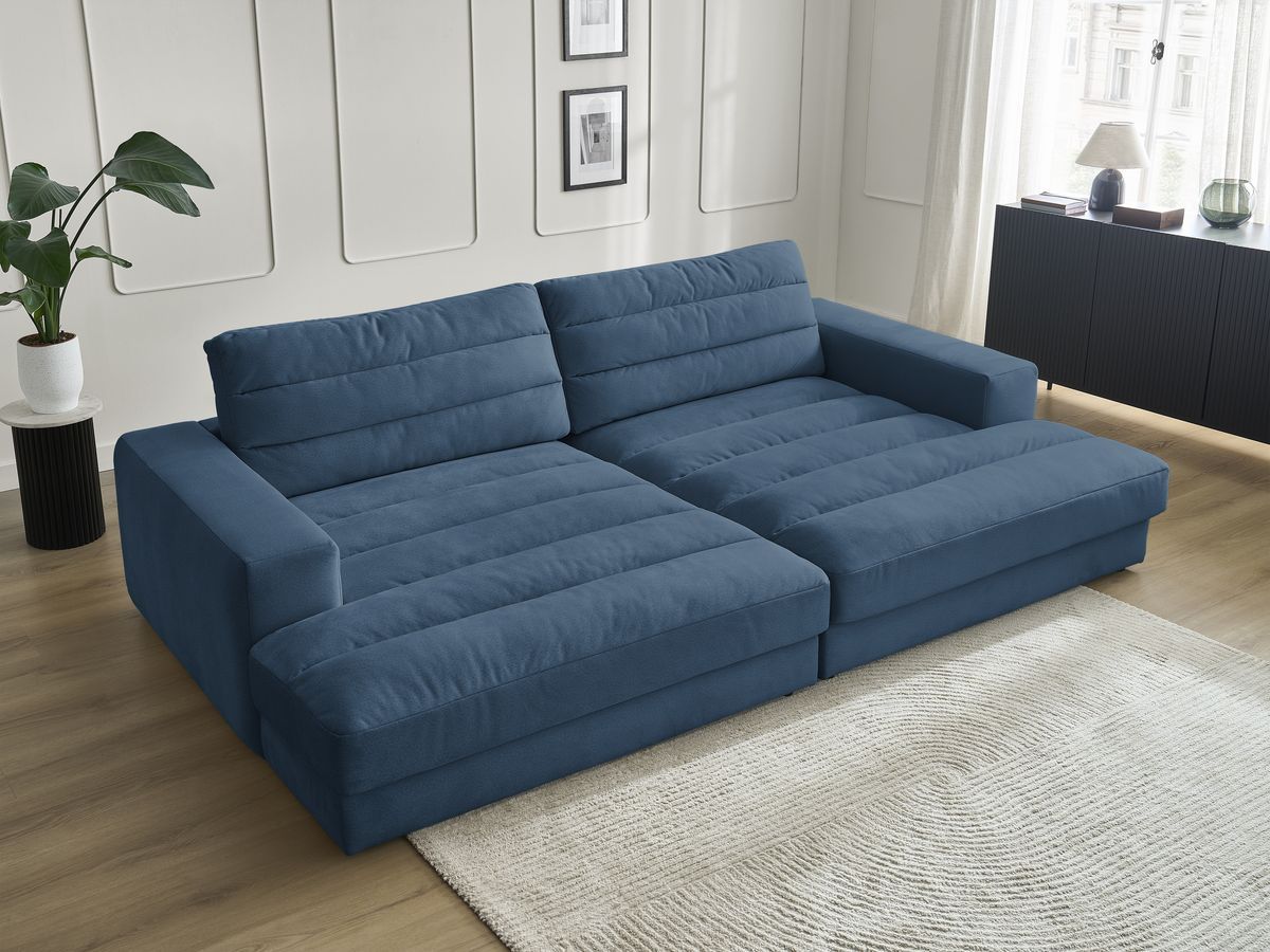 Bobochic Sierra Sofa 4-Sitzer Samt Dunkelblau