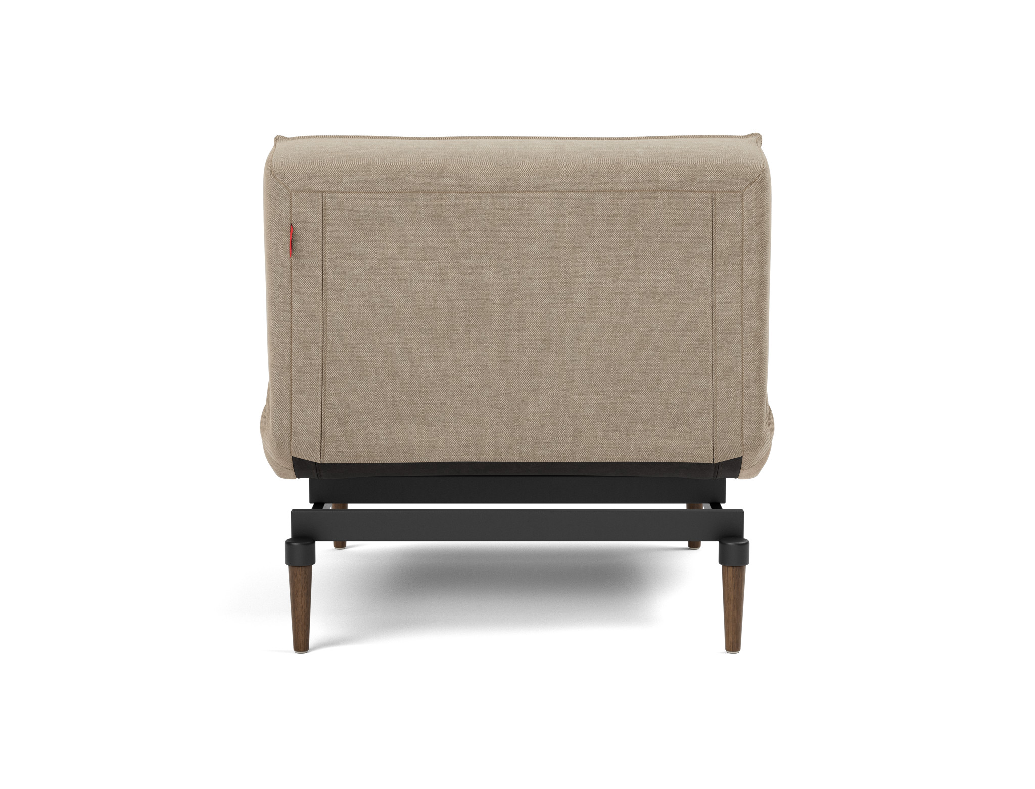 Sessel Splitback Flachgewebe Phobos 587-Mocha Beine Styletto Eiche dunkel