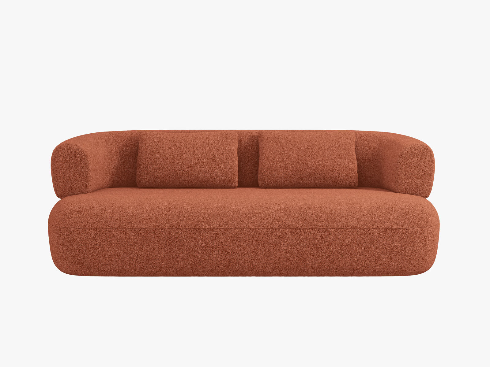 Micadoni Sofa Jenny 2-Sitzer Boucle Now or Never Ziegel