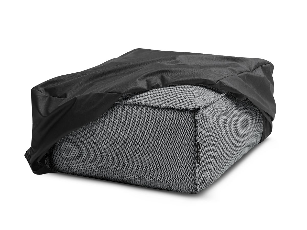 Bobochic Biarritz Pouf Melange-Stoff Schwarz