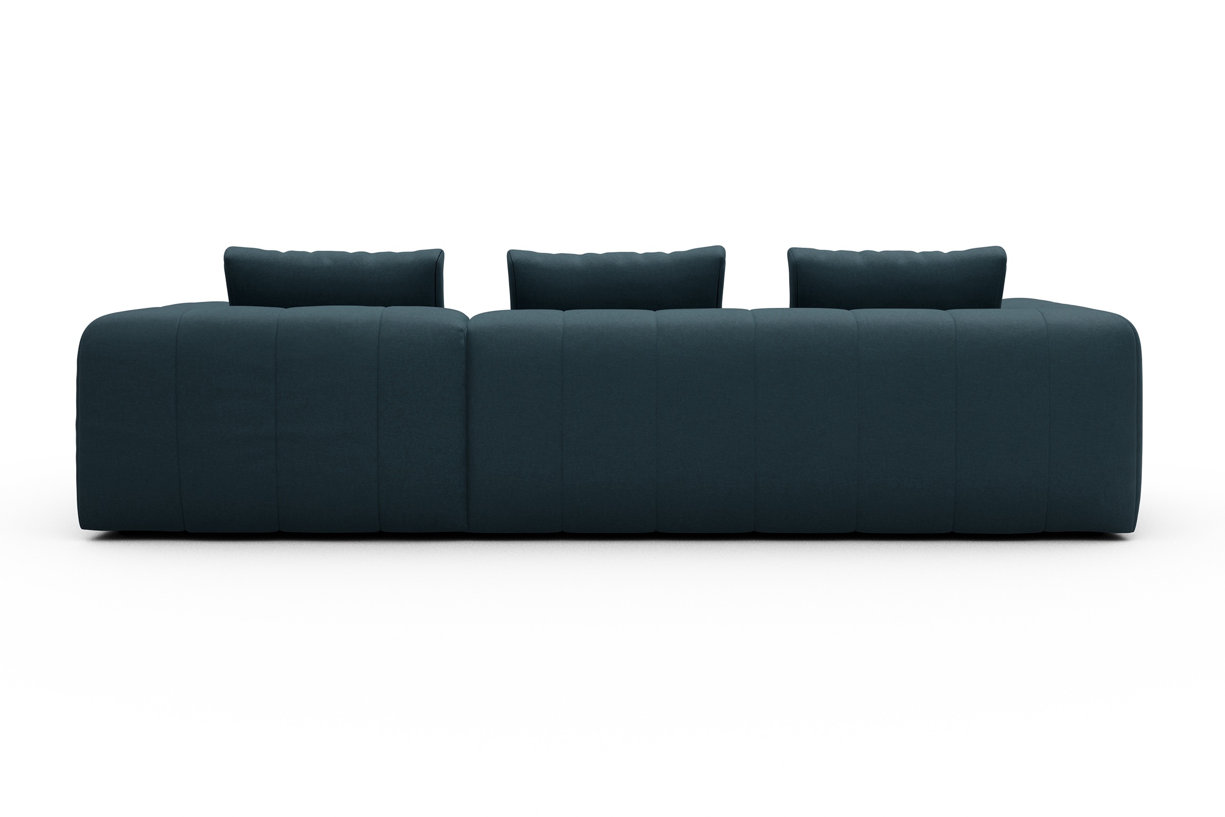 Ecksofa Hugo 2,5-Sitzer Armlehne links mit Chaiselongue Satya-Indigo