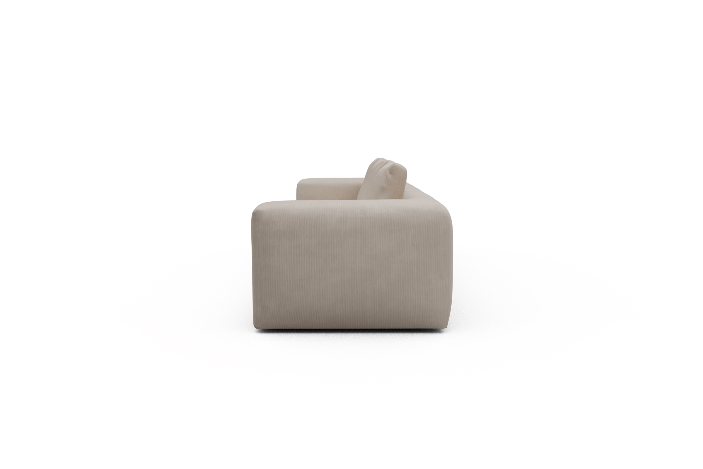 Sofa Modulares XXL Sofa Fred 5-Sitzer Cordufine-Off-White