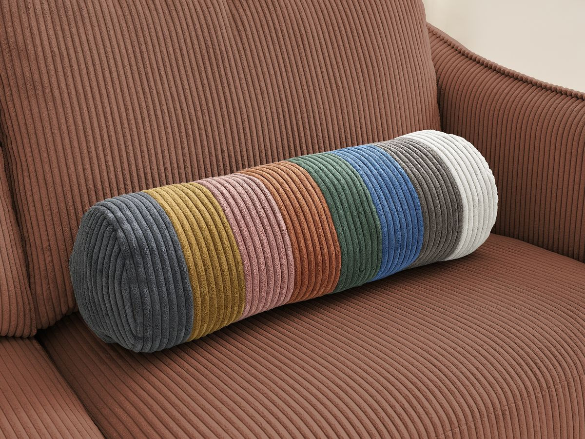 Bobochic Lenny Schlafsofa 3-Sitzer Cordsamt Orange