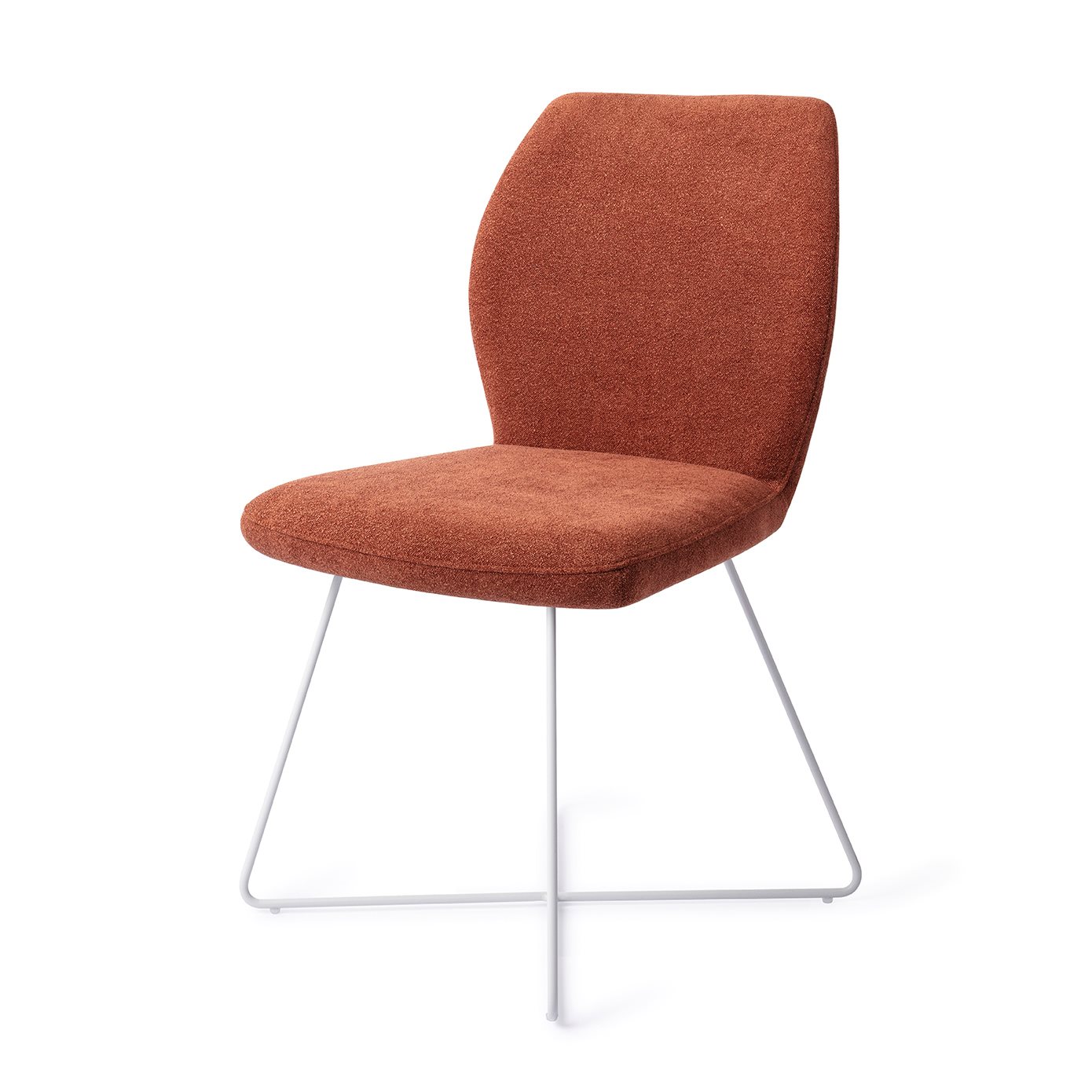 Jesper Home Esszimmerstuhl Ikata Cosy-Copper Cross Weiß