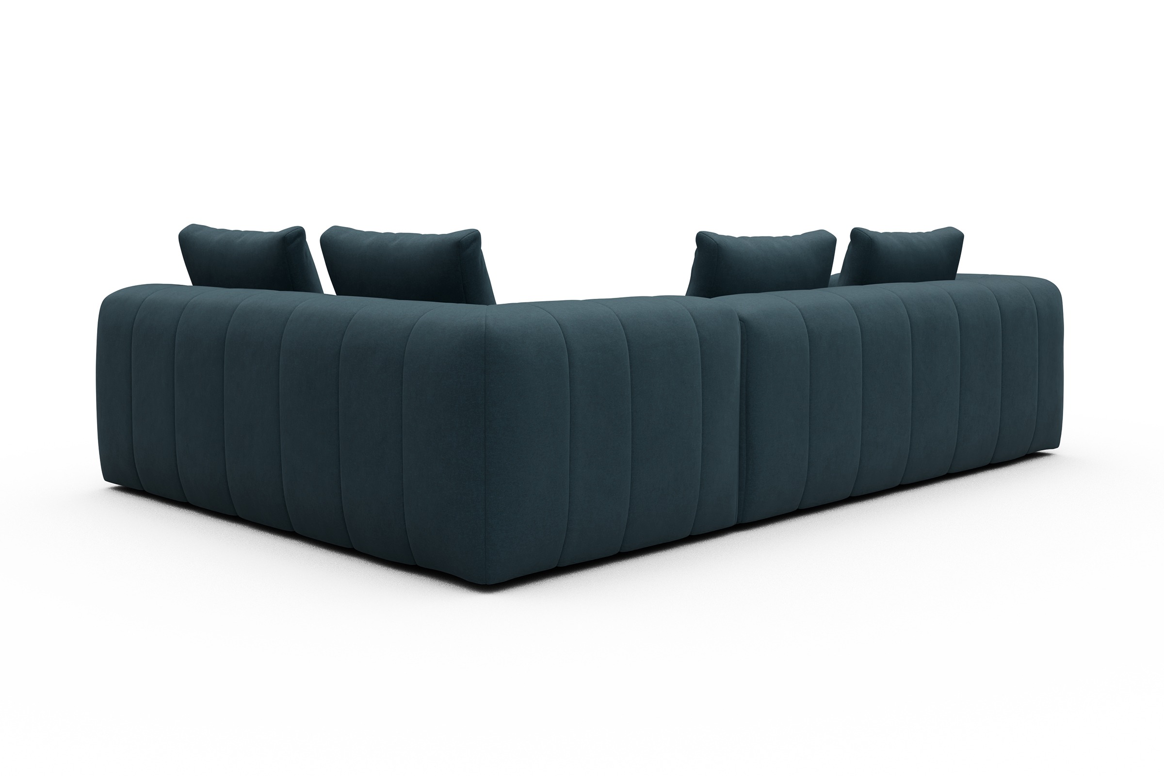 Ecksofa Hugo 2x 2,5-Sitzer Armlehne links Satya-Indigo