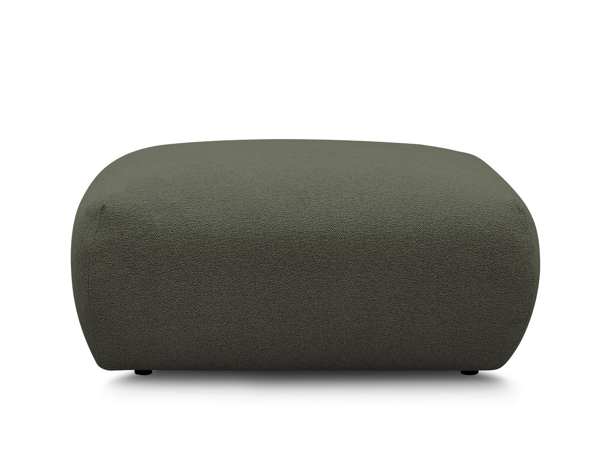 Bobochic Voltaire Pouf 106 × 90 cm Melange-Stoff Grün