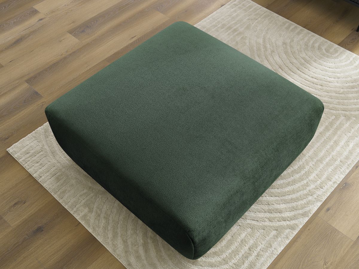 Bobochic Lucien Pouf Stoff Grün