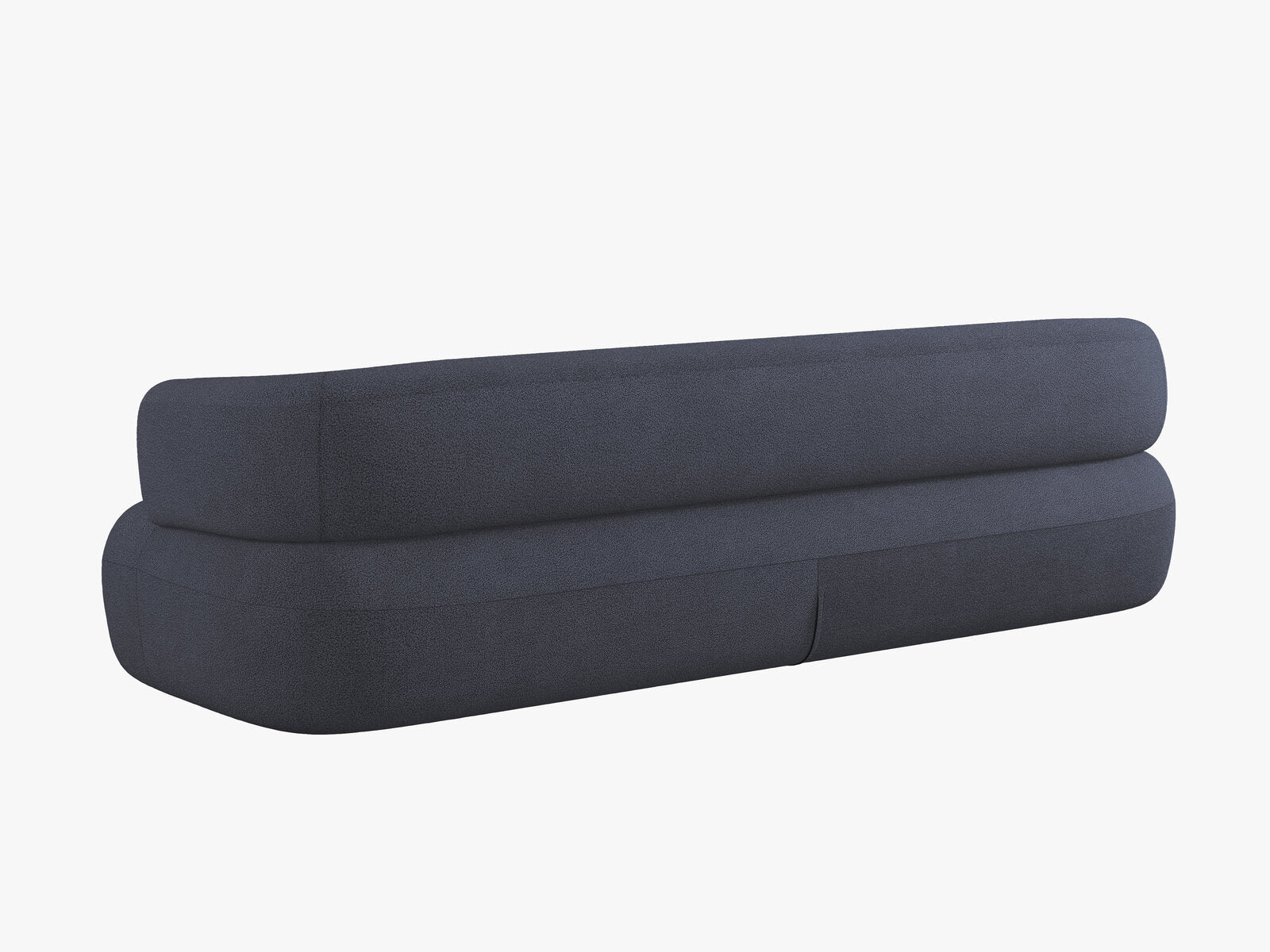 Micadoni Sofa Jenny 4-Sitzer Boucle Now or Never Dunkelblau