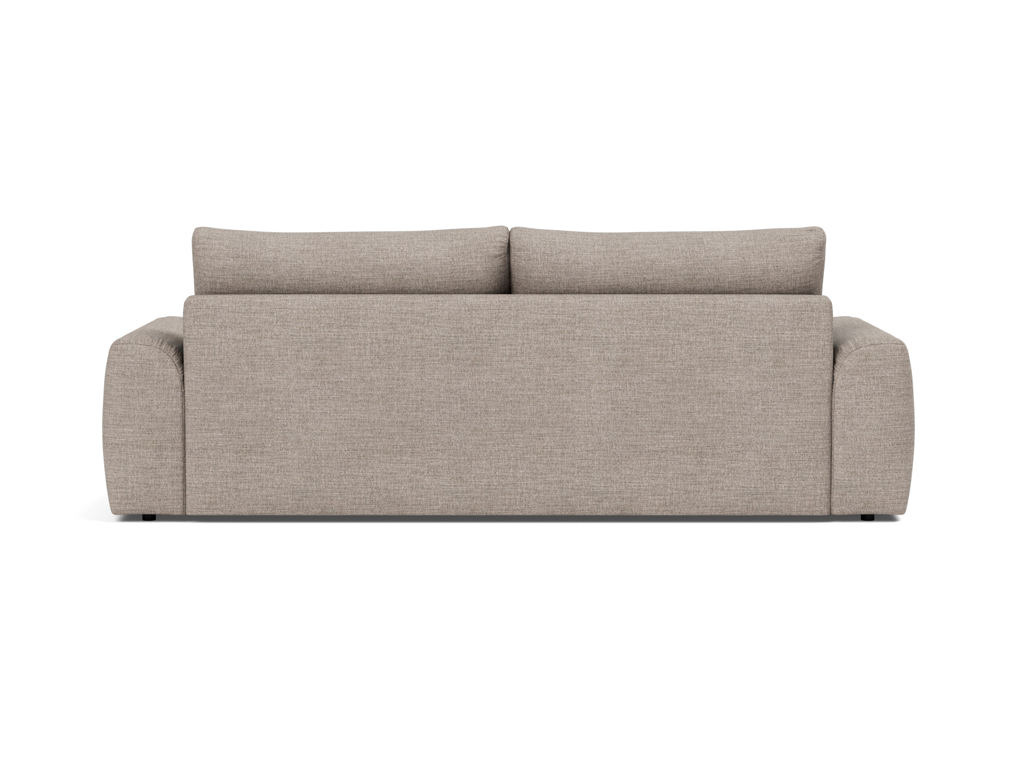 Schlafsofa Norum mit Chunky-Armlehnen Chenille Yuveno 472-Warm-Grey