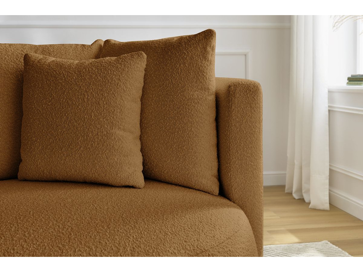 Bobochic Cesar Sessel Bouclé-Stoff Orange