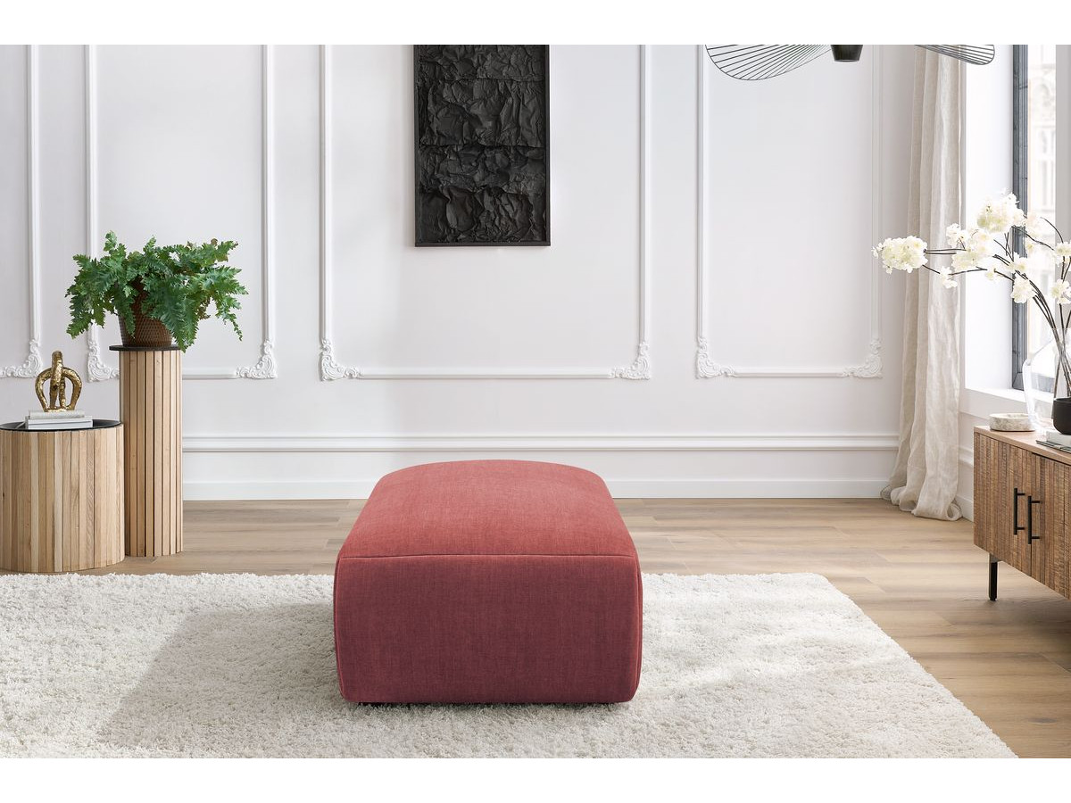 Bobochic Jeanne Pouf 66 × 117 cm Samt Orange
