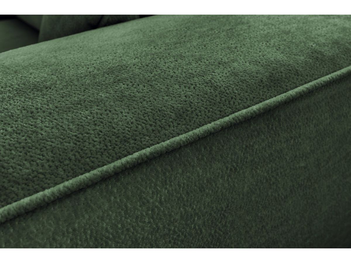 Bobochic Ezechiel Schlafsofa 3-Sitzer mit Bettkasten Stoff Grün
