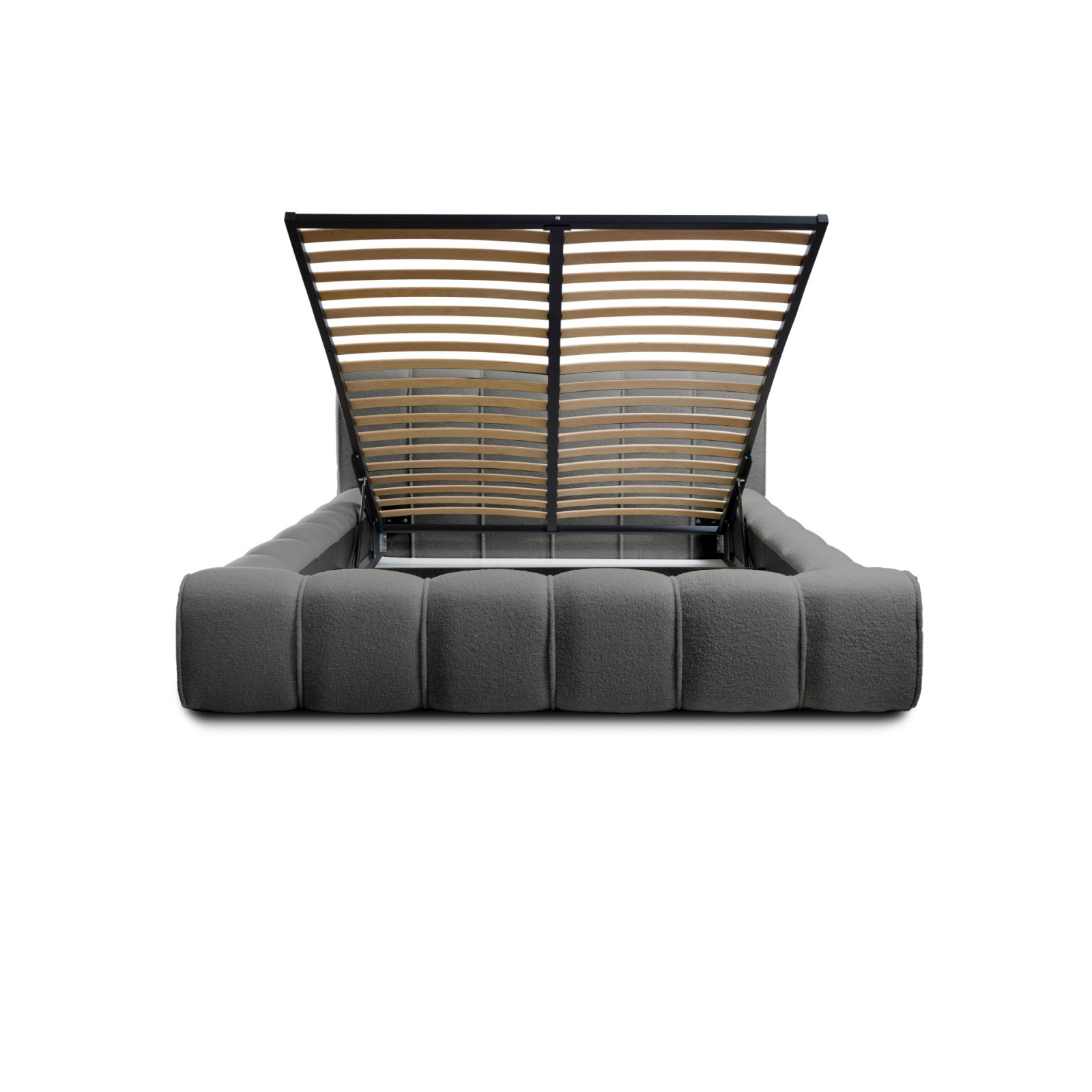 Polsterbett Belio Boucle 140x200 mit Metallrahmen Quelle 92