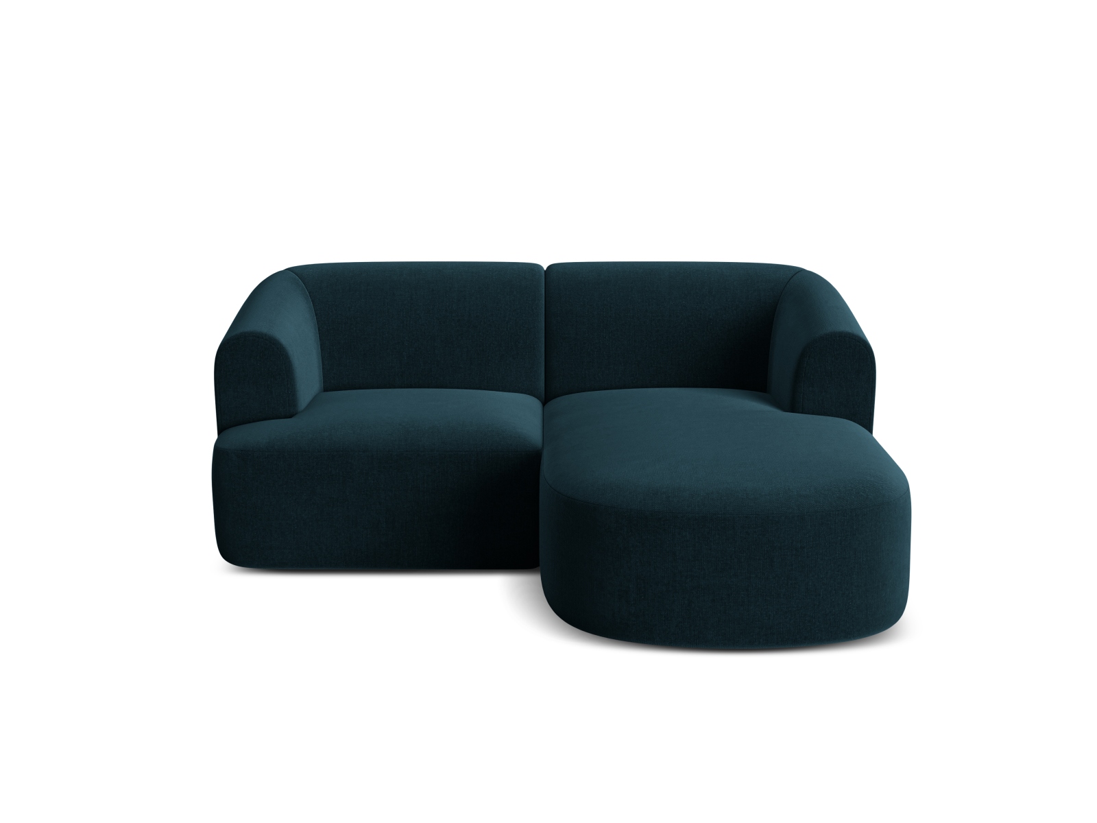 Cosmopolitan Design Ecksofa Campi 3-Sitzer Samt Vogue Tiefes Petrol Rechts