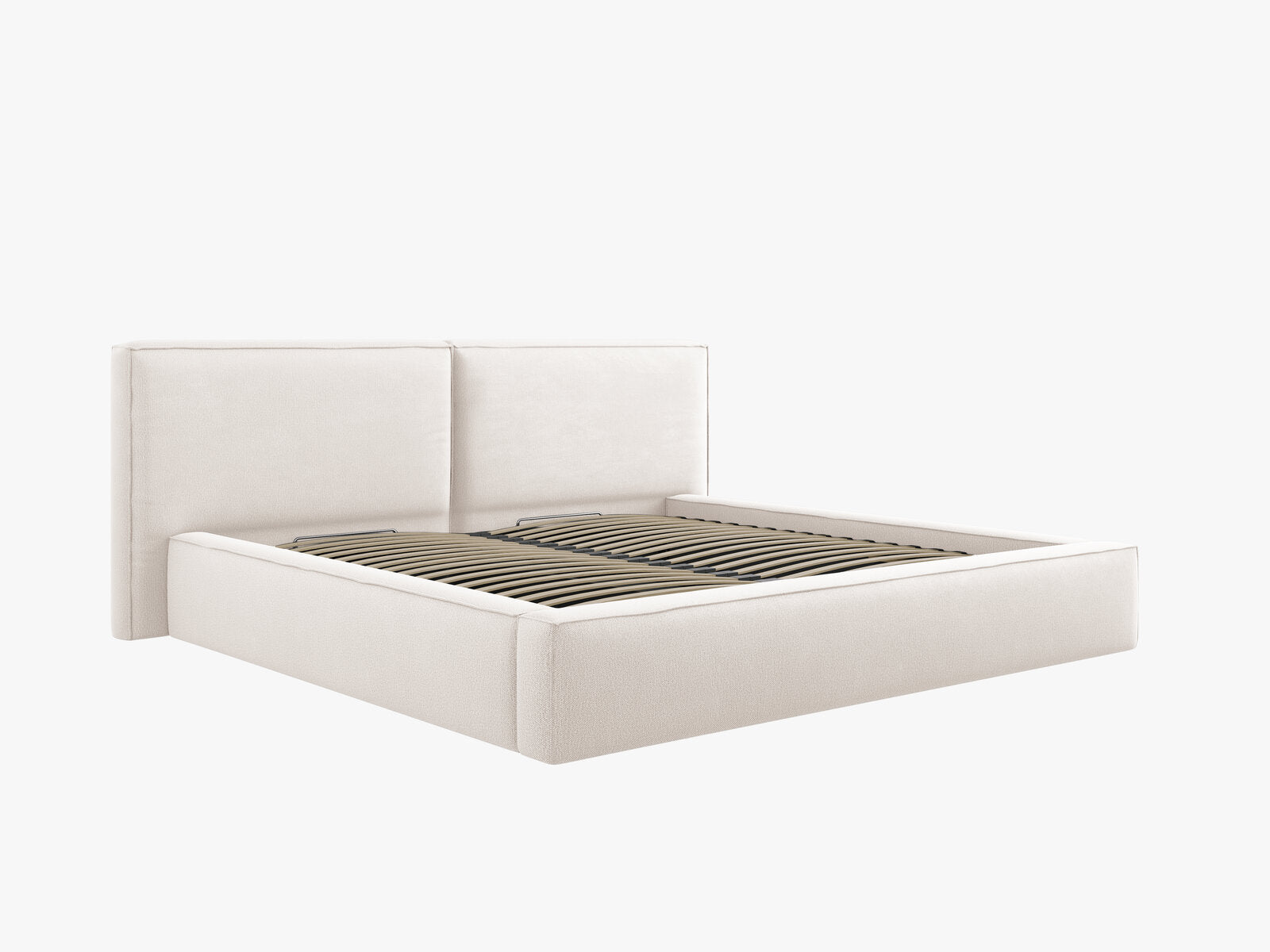 Micadoni Bett Jodie Strukturierter Stoff Megan Helles Beige