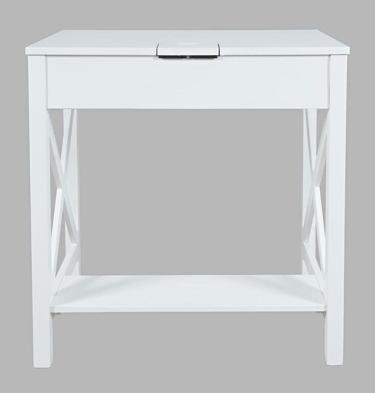 Livin Hill Set Avola: Schreibtisch 76 cm + Stuhl Weiß