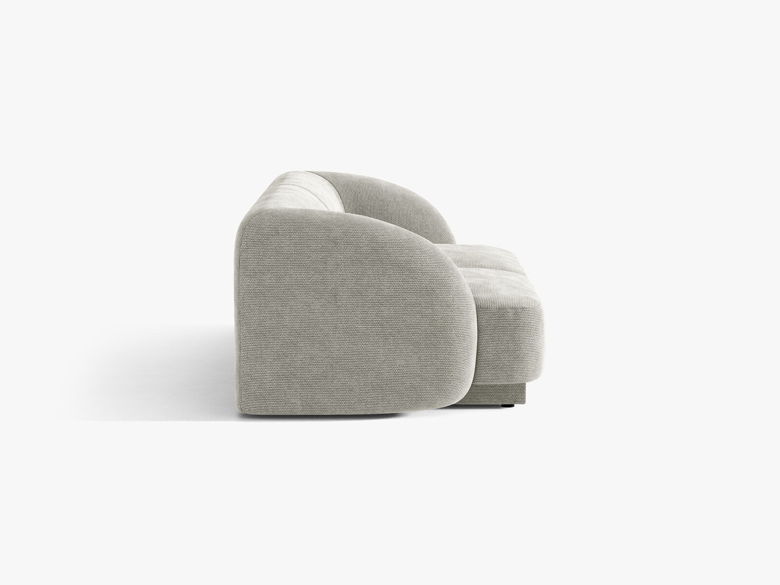 Micadoni Sofa Miley 2-Sitzer Chenille Haga Hellgrau
