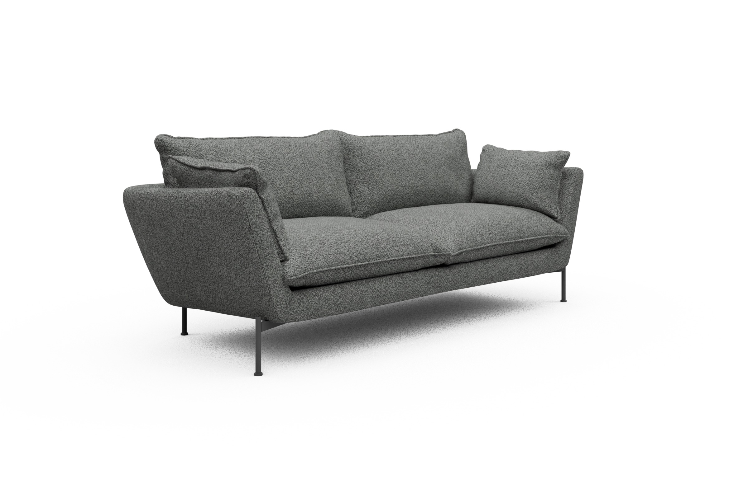 Sofa Anton PREMIUM 3-Sitzer Vanora-Warm-Grey