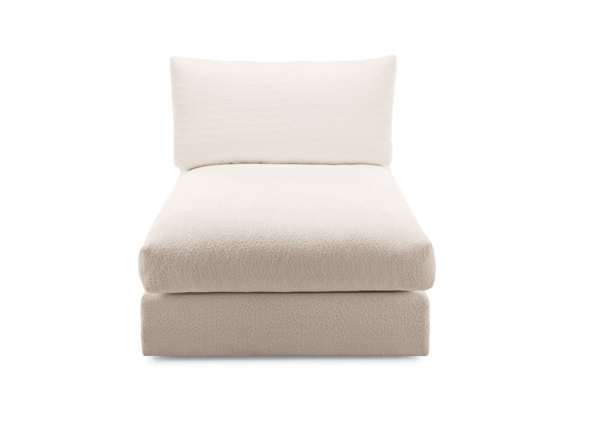 Bobochic Paris Méridienne-Modul Bouclé-Stoff Beige