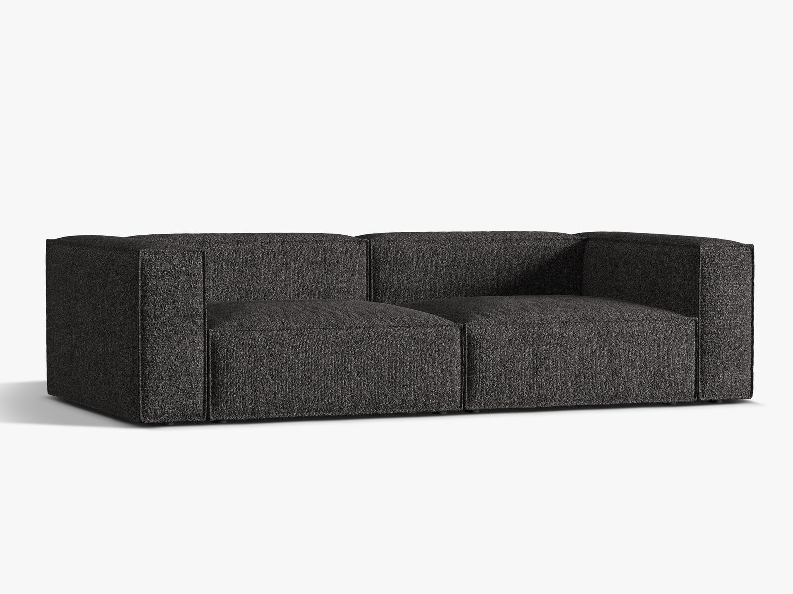 Micadoni Sofa Nuria 5-Sitzer Boucle Anthrazit
