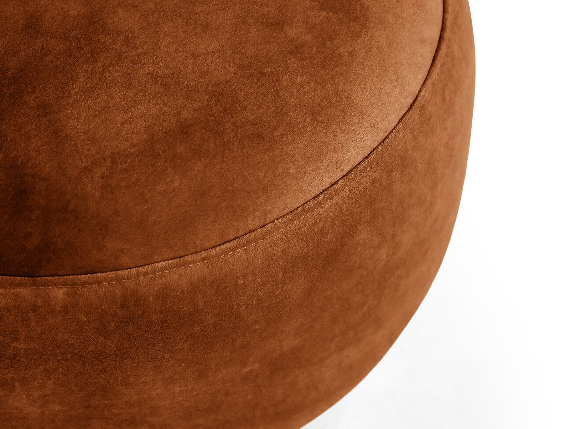 Micadoni Amalta Pouf Samt Salvador Terrakotta