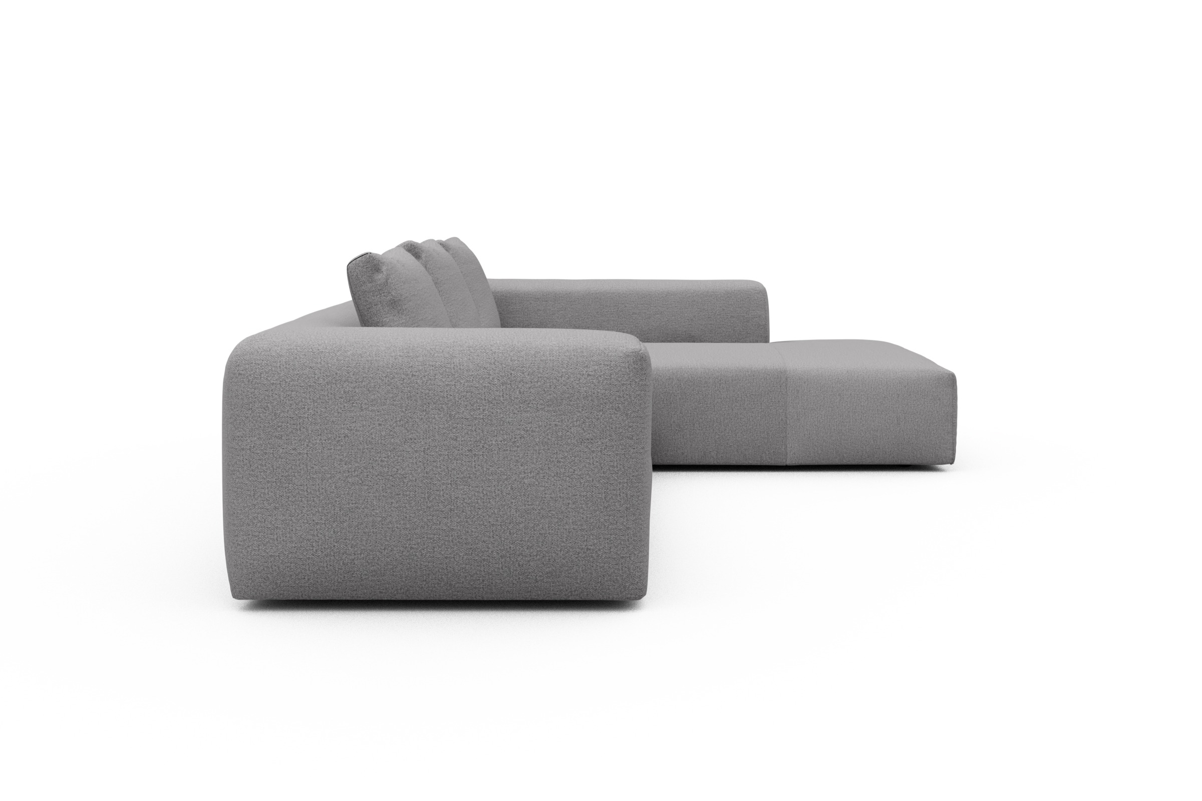 Ecksofa Fred Relax-Ecke rechts mit 2,5-Sitzer Sama-Grey