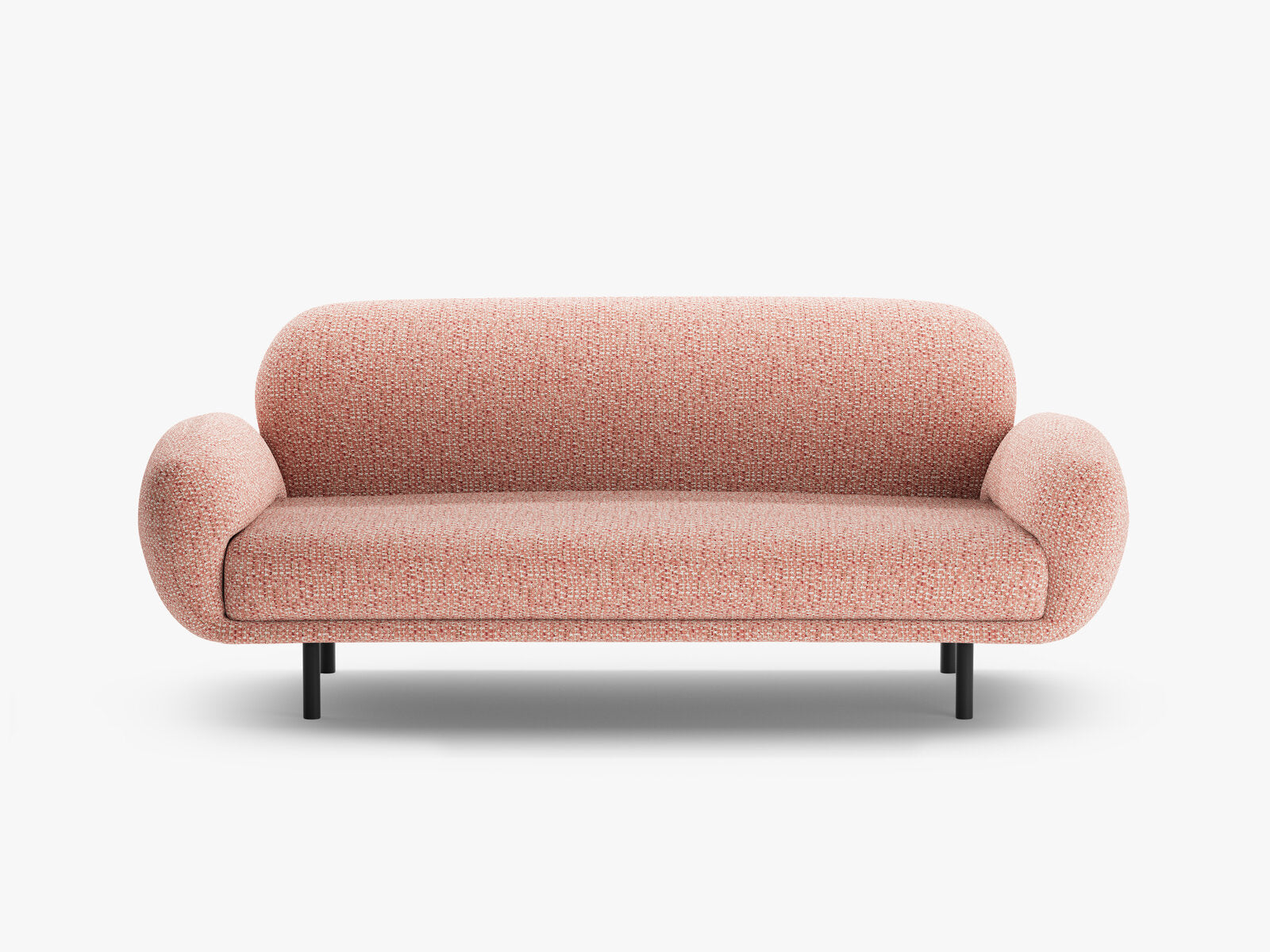 Micadoni Sofa Poppy 2-Sitzer große Version Chenille Silencio Rosa