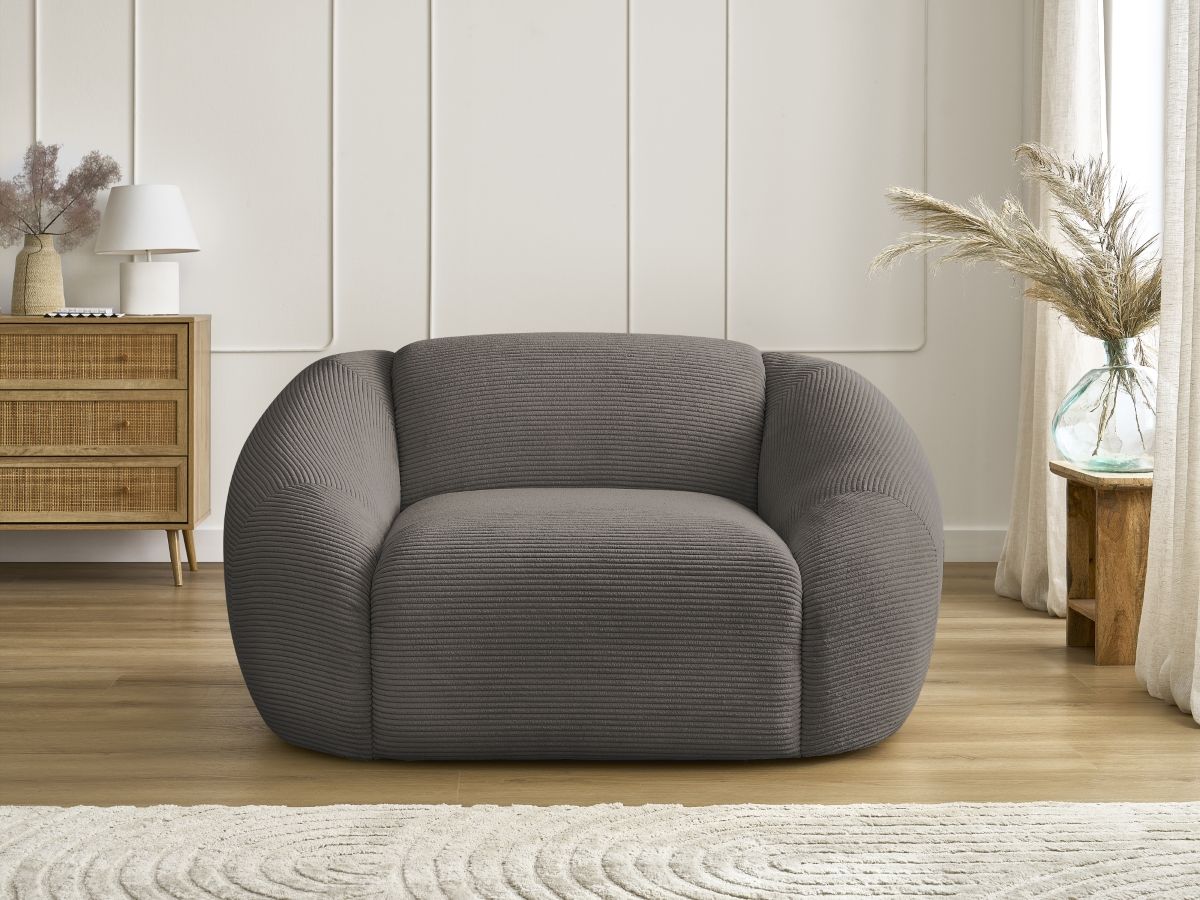 Bobochic Tina Sessel Cordsamt Taupe
