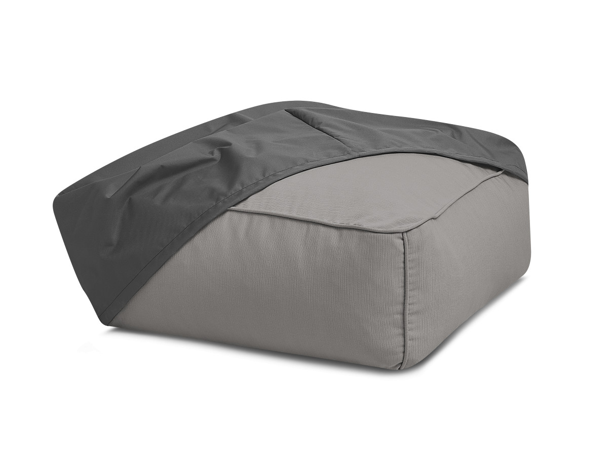 Bobochic Giulia Pouf Stoff Dunkelgrau