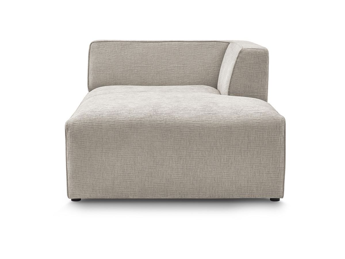 Bobochic Megeve Méridienne-Modul Strukturstoff Beige Ecke rechts