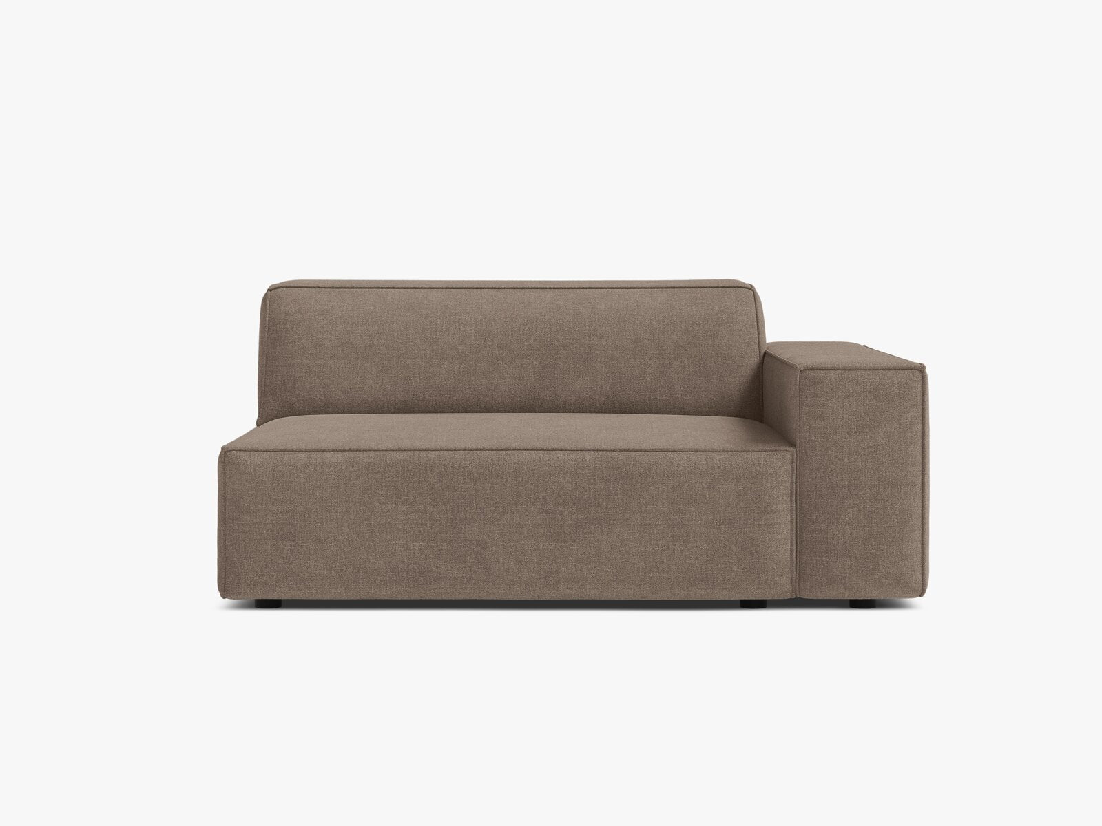 Micadoni Jodie Sofamodul XL Rechts Strukturierter Stoff Liberty Cappuccino