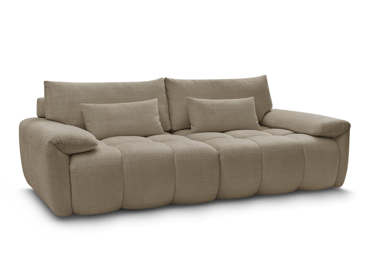 Bobochic Ivane Sofa 3-Sitzer Strukturstoff Taupe