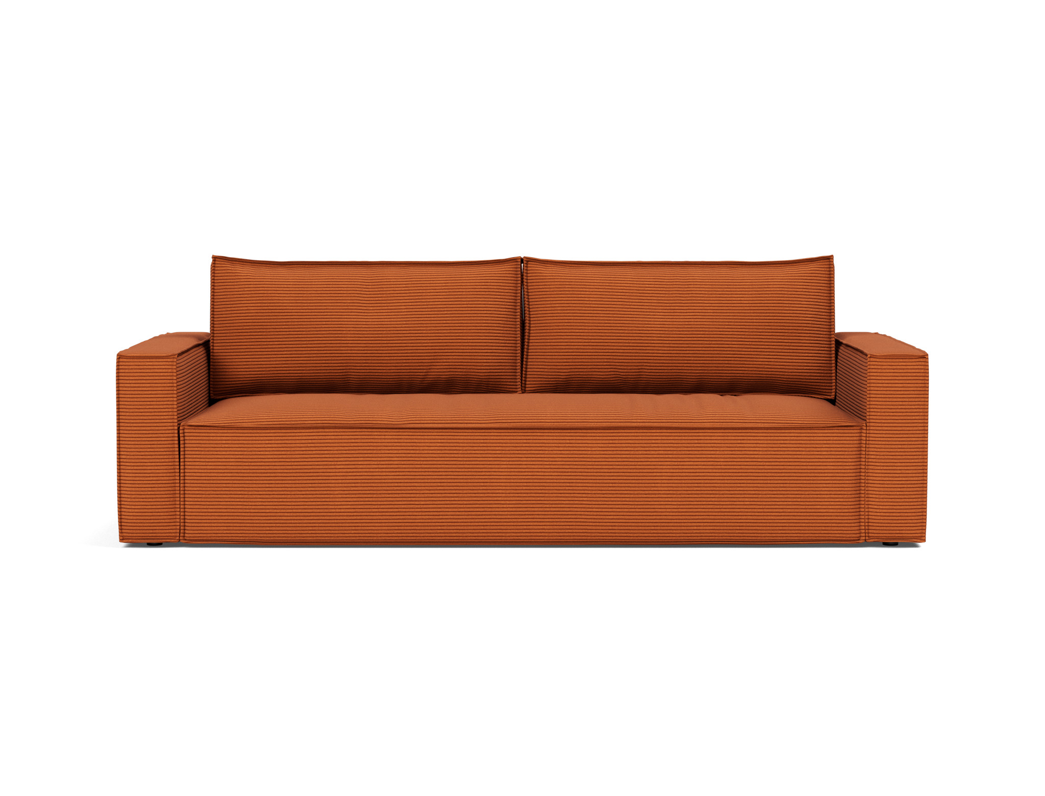 Schlafsofa Newilla Kord Corduroy 595-Burnt-Orange
