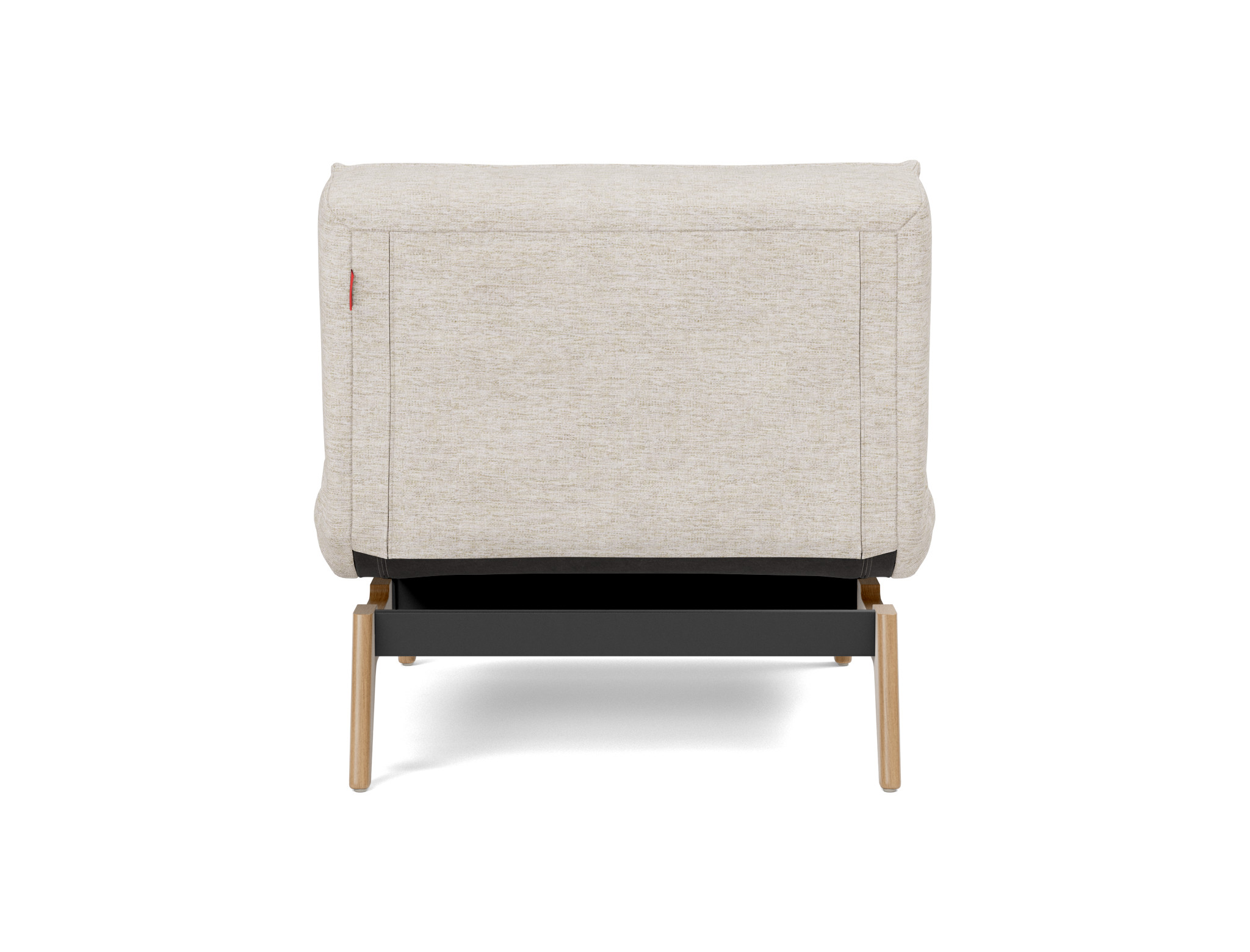Sessel Splitback Chenille Yuveno 470-Natural Beine Eiche