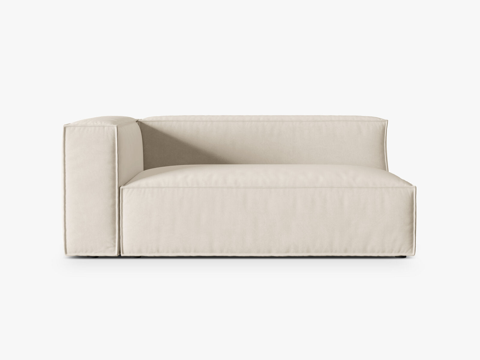 Micadoni Modul Nuria Groß 3-Sitzer Links Samt Beige