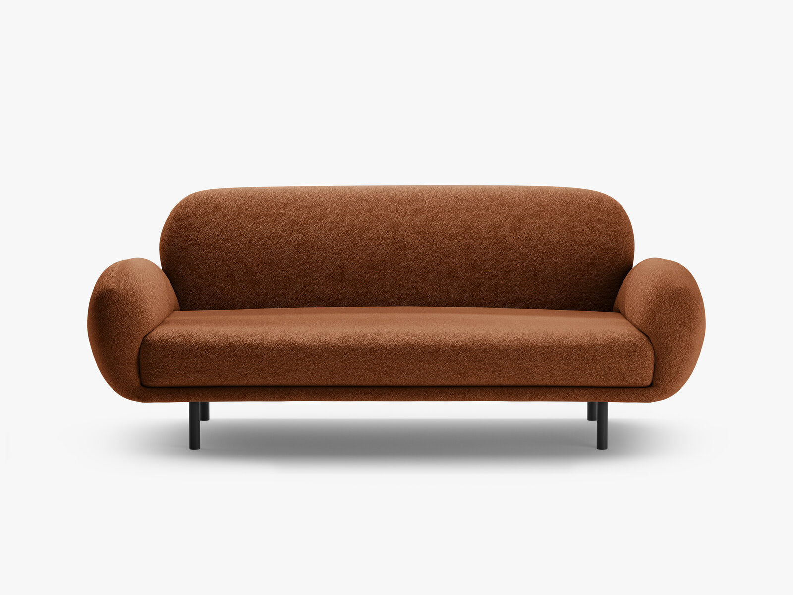 Micadoni Sofa Poppy 2-Sitzer große Version Boucle Baloo Terrakotta