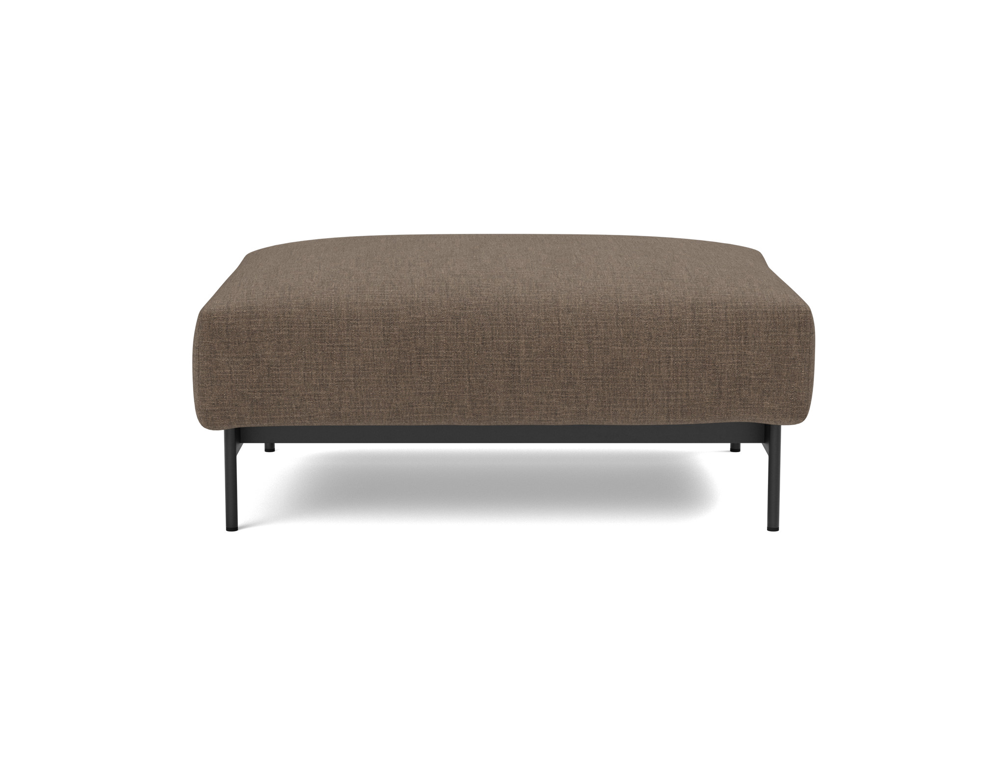 Hocker Malloy Chenille Esina 411-Cedar-Brown Beine Schwarzes Metall