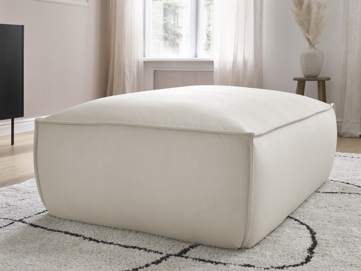 Bobochic Boheme Pouf Kunstleder Beige