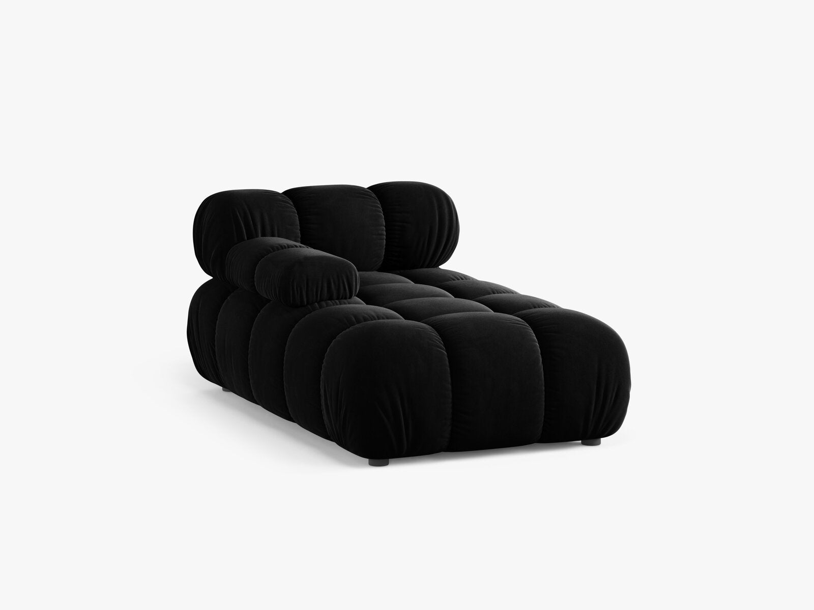 Micadoni Recamiere Bellis Samt Venus Schwarz Links