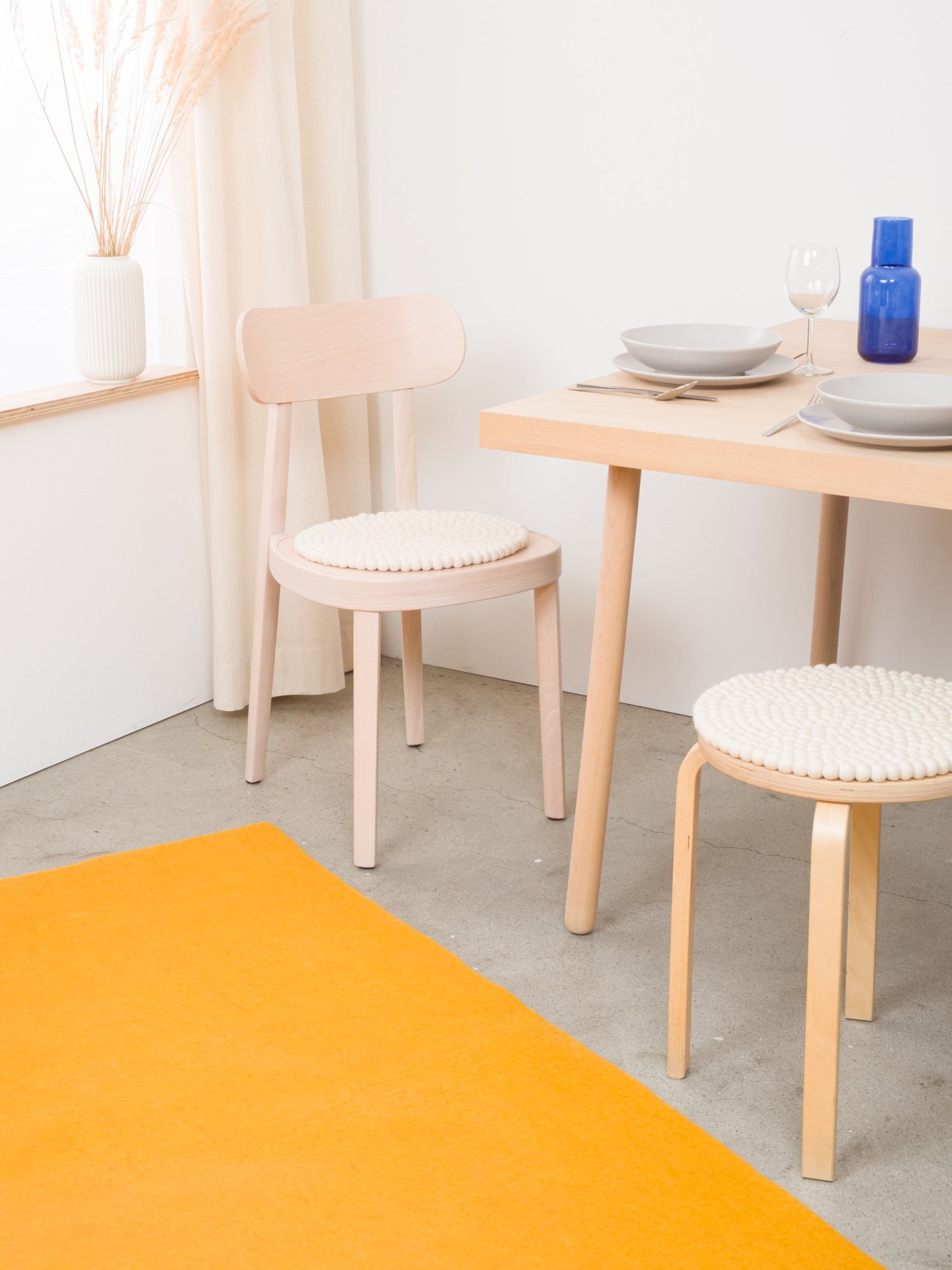 myfelt Linea - Filzkugel Sitzauflage rund