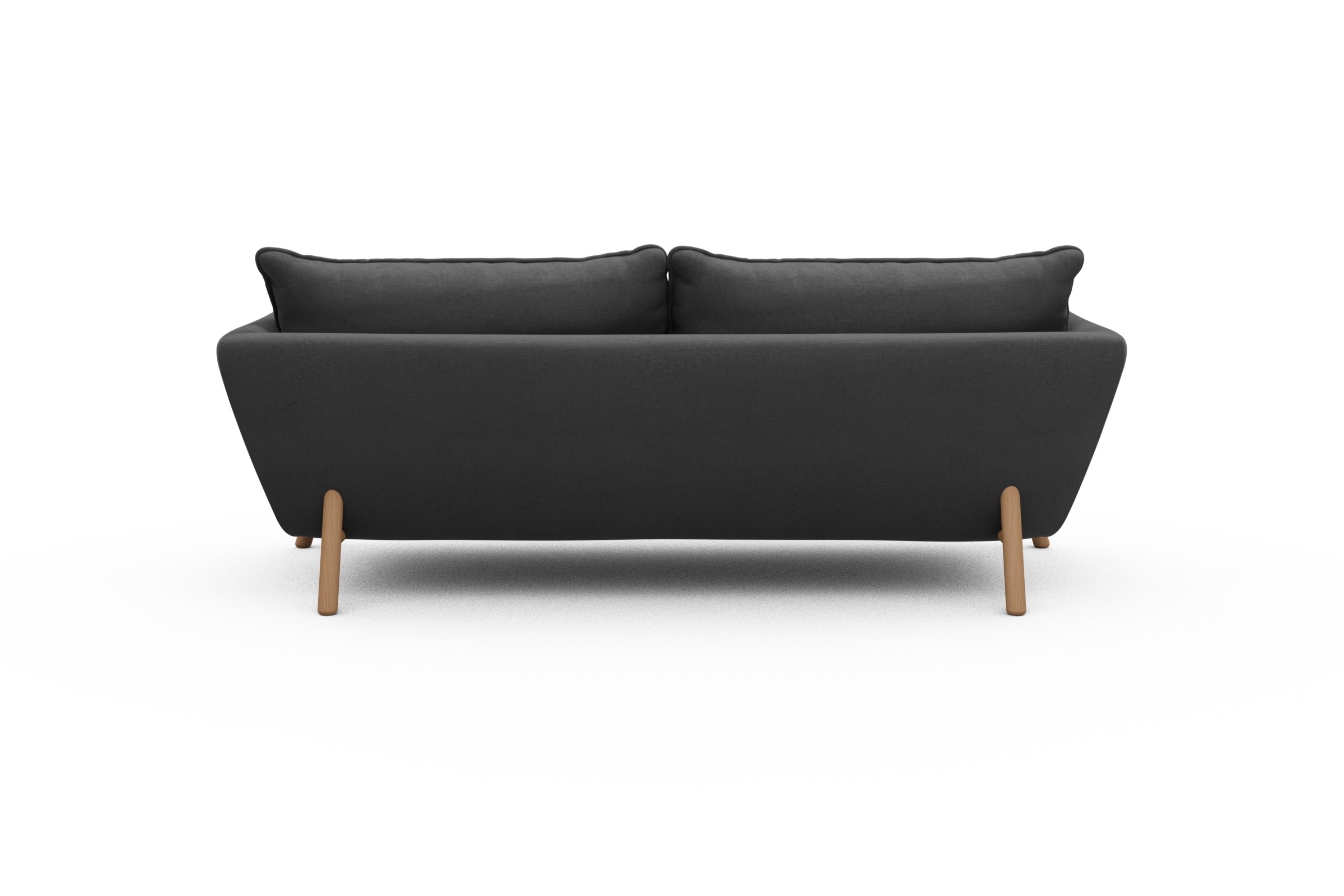 Sofa Emil PREMIUM 3-Sitzer Beinfarbe Eiche Natur Satya-Zinc