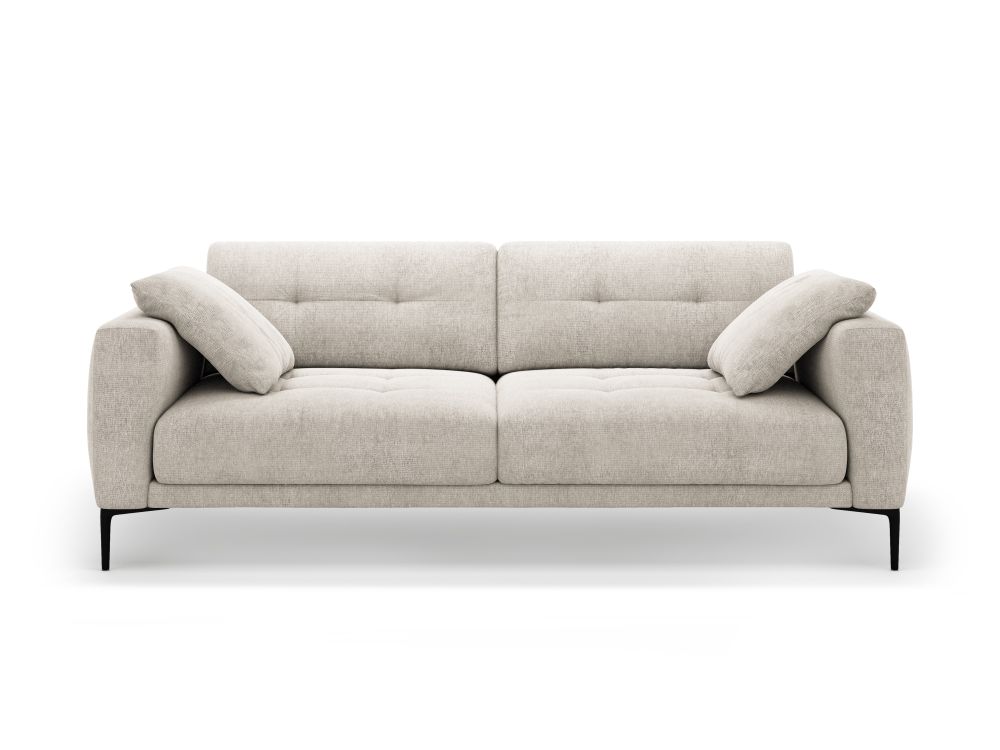 Cosmopolitan Design Sofa Lazio 4-Sitzer Strukturierter Stoff Sorella Beige