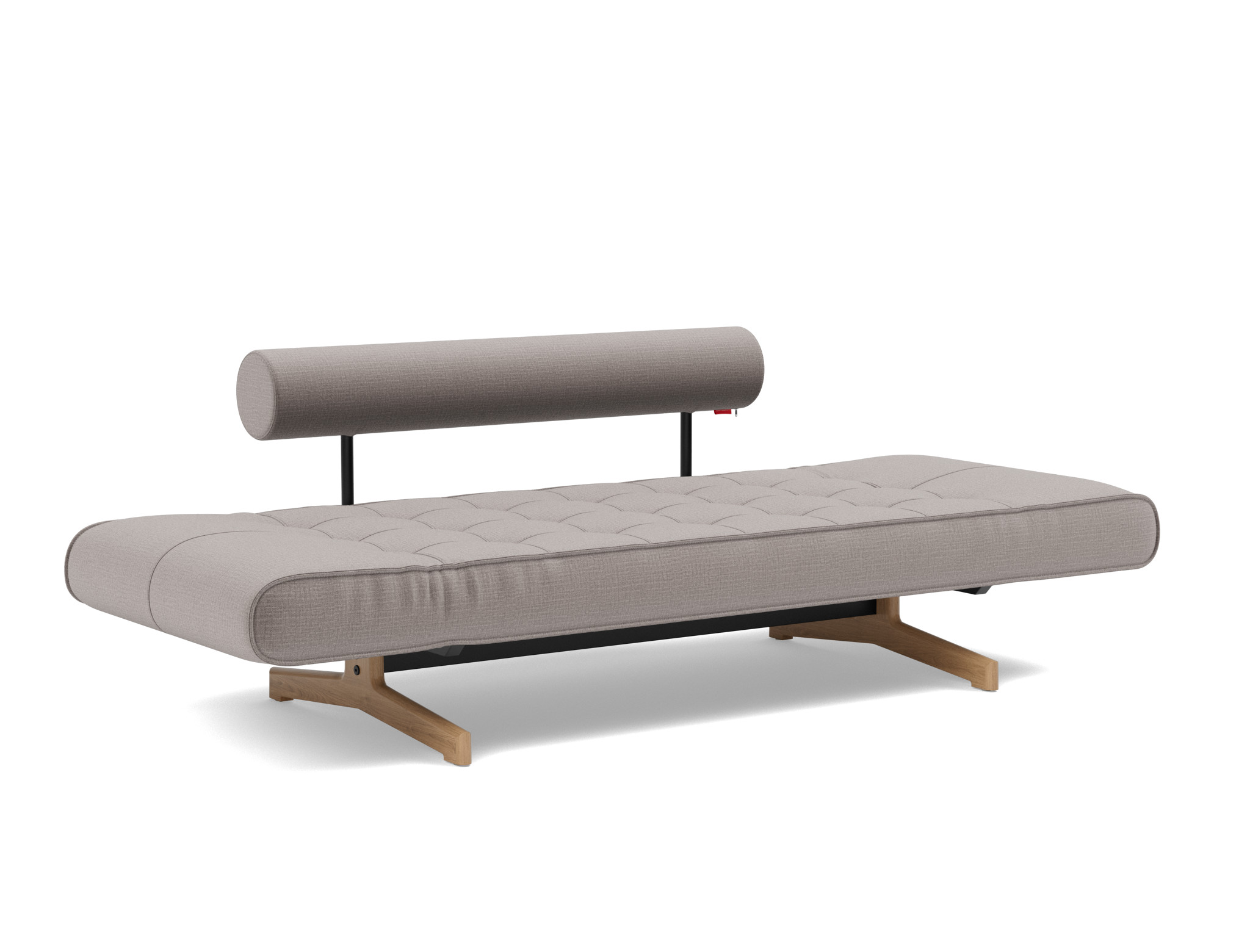 Tagesbett Ghia Chenille Esina 418-Truffle Beine Eiche