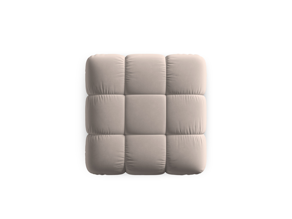 Cosmopolitan Design Pouf Cortina Samt Bluvel Cappuccino