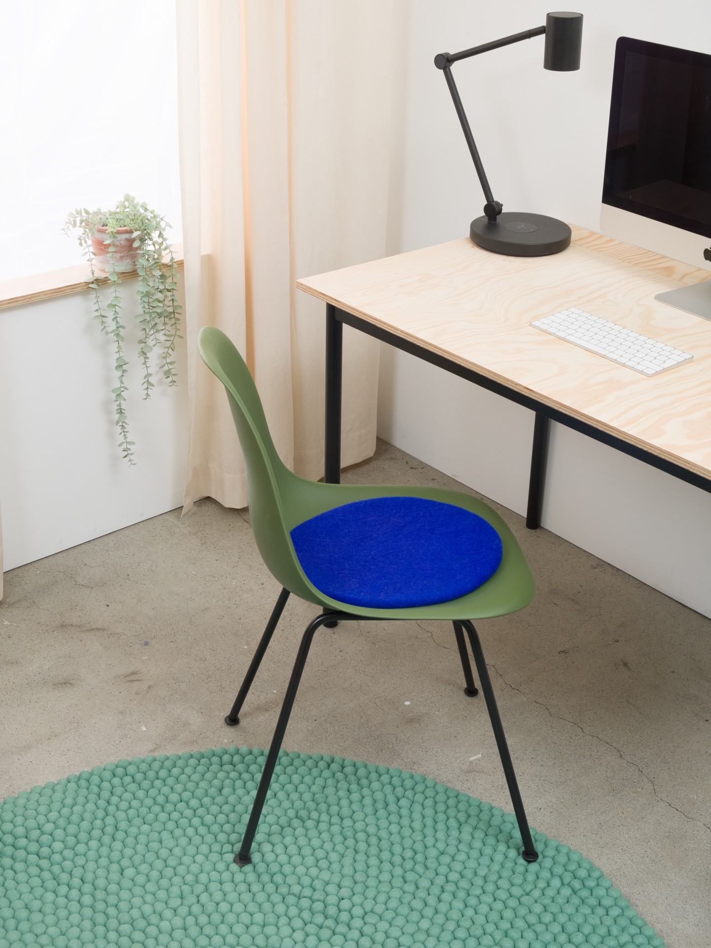 myfelt Isa - Filzkugel Sitzauflage rund