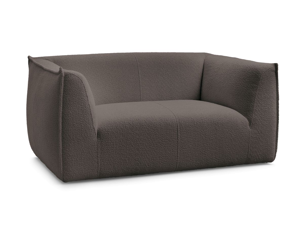 Bouclé-Stoff · Braun