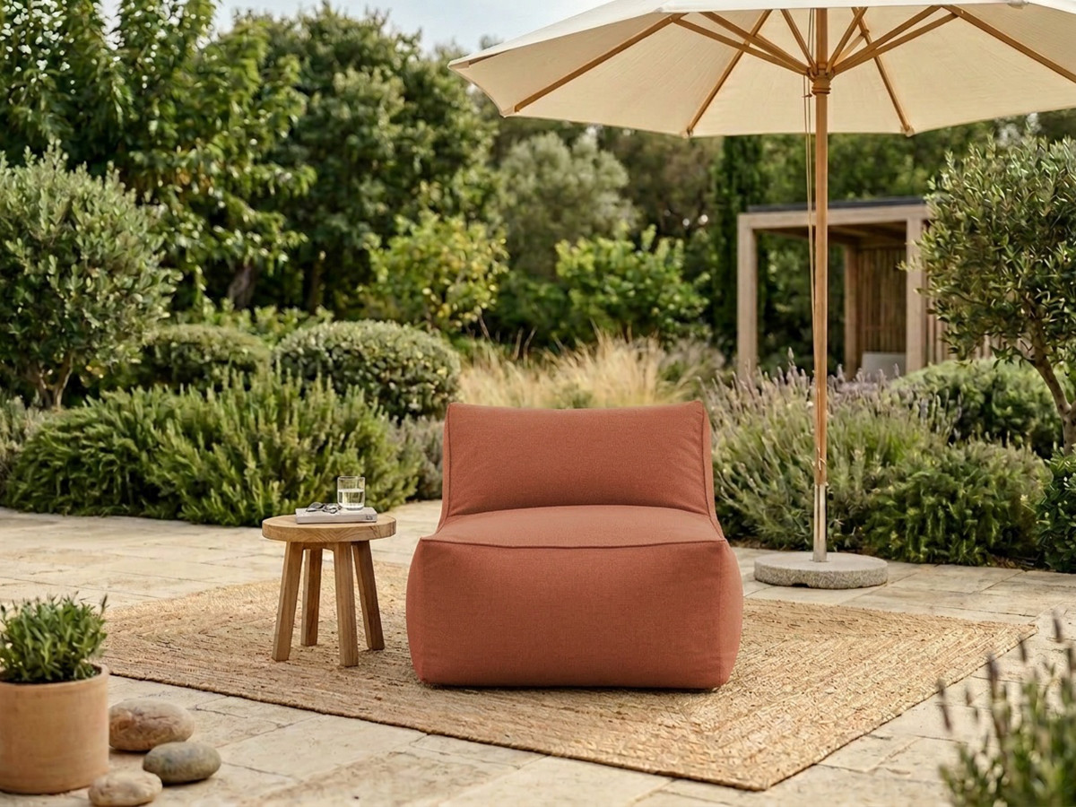 Bobochic Riviera Sofamodul 1-Sitzer Stoff Orange