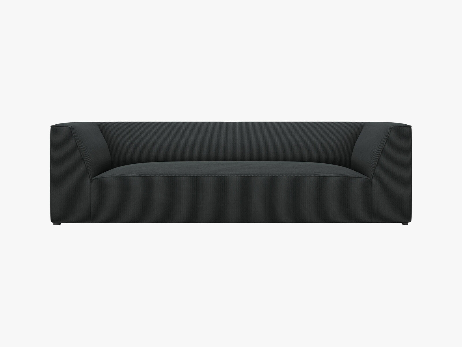 Micadoni Sofa Ruby 3-Sitzer Kord Scala Schwarz