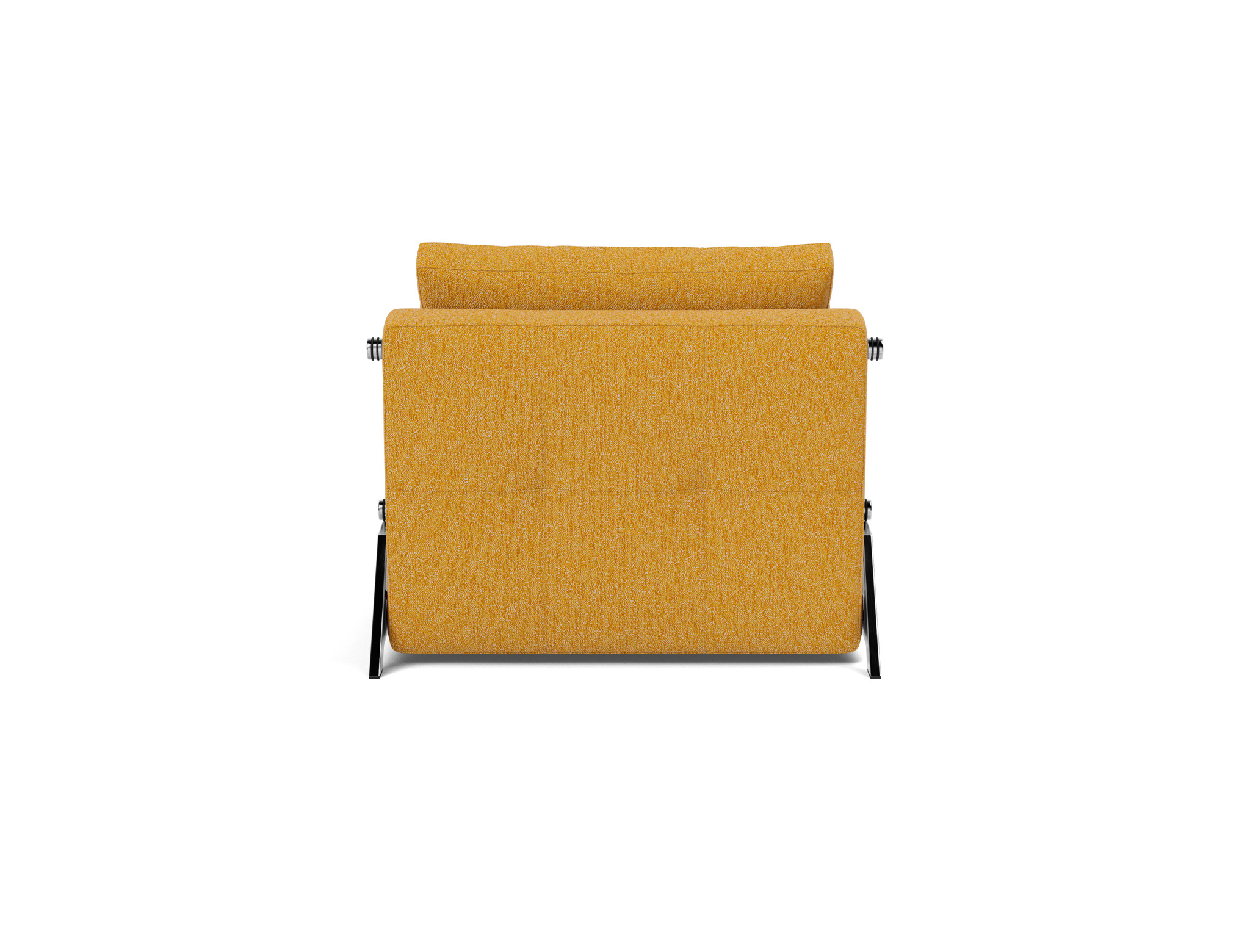 Schlafsessel Cubed 90 Boucle Skandi 536-Ochre Beine Chrom