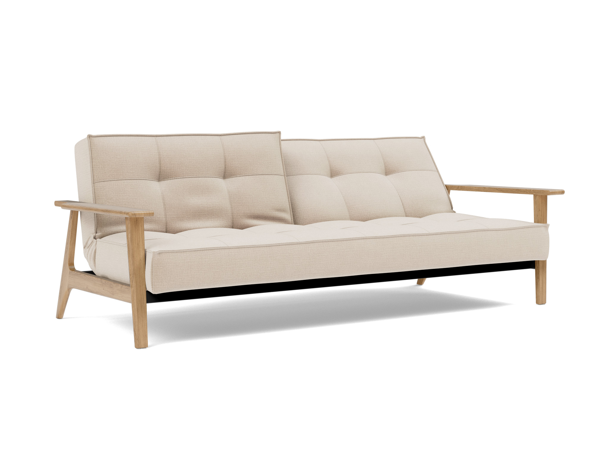Schlafsofa Splitback Frej Chenille Esina 410-Almond-Beige
